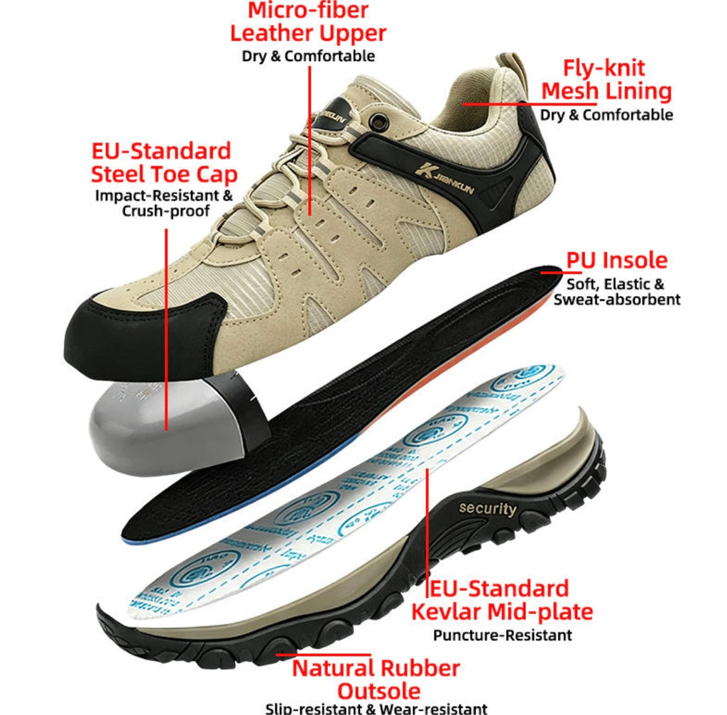 Anti-Impact Puncture-Resistant Safety Shoes